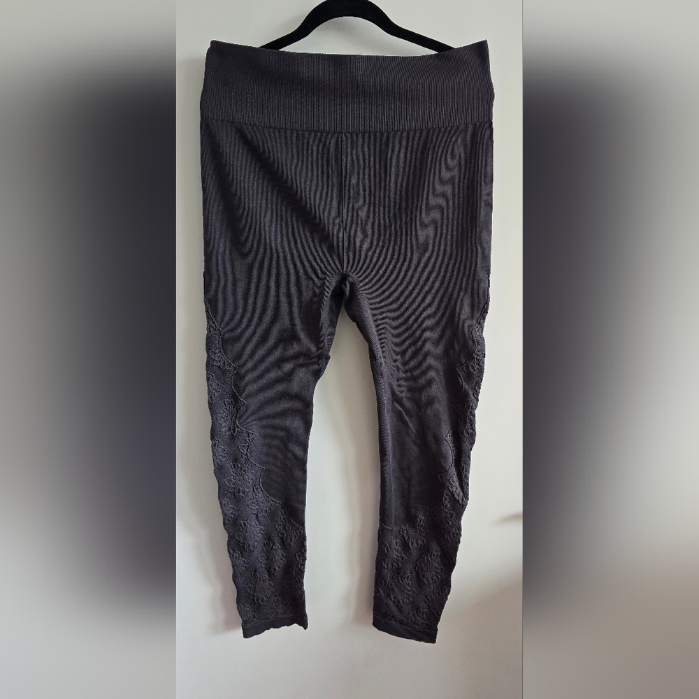 Felina Grey Lace Detail Leggings